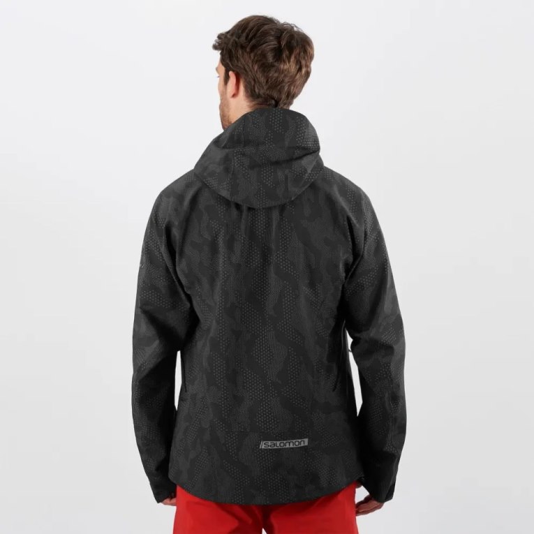 Black Salomon Outlaw 3L Shell Men's Ski Jackets | PH 96132E